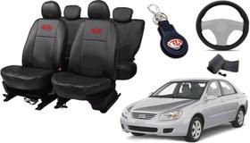 Kit Capa Cerato 2003 a 2008 + Chaveiro + Capa de Volante para Uso Prático