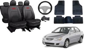 Kit Capa Cerato 2003 a 2008 + Tapete + Capa de Volante Praticidade e Conforto Duradouro