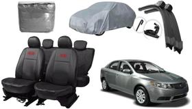 Kit Capa Cerato 2008 a 2013 + Capa de Cobrir + Limpador de Parabrisa: Acessórios Premium