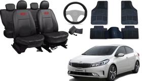 Kit Capa Cerato 2013 a 2019 + Tapete + Capa de Volante Proteção e Estilo Durável