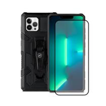 Kit Capa Clip e Pelicula Coverage 5D Pro Preta para iPhone 11 - Gshield