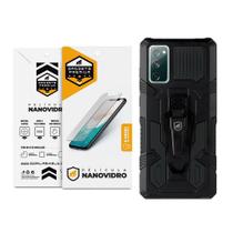 Kit Capa Clip E Pelicula Nano Vidro Samsung Galaxy S20 Fe