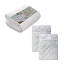 Kit Capa Colchão Casal Box com 2 Capa de Travesseiro 50x70cm Adulto Antialergica Silenciosa Enxoval Branco Kit Capa Colchão Casal Box com 2 Capa de Travesseiro 50x70cm Adulto Antialergica Silenciosa Enxoval Branco