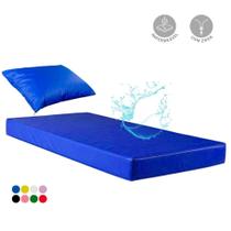 Kit Capa Colchão Solteiro Impermeável +01 Fronha