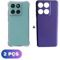 Kit Capa Colorida + Capa Transparente Moto Edge 60 Fusion Kit Capa Colorida + Capa Transparente Moto Edge 60 Fusion