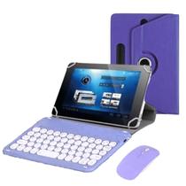 Kit Capa com bolinhas com suporte tablet Positivo Twist + teclado e Mouse