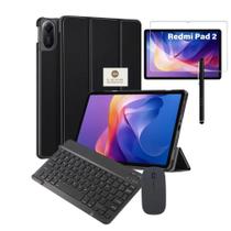 Kit Capa Com Teclado E Mouse + Película Para Tablet Redmi Pad 2