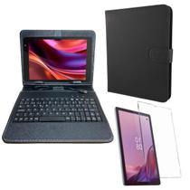 Kit Capa com Teclado Integrado 8" + Película de Vidro p/ Lenovo M9 - Conforto e Segurança Kit Capa com Teclado Integrado 8" + Película de Vidro p/ Lenovo M9 - Conforto e Segurança