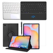 Kit Capa Com Teclado + Película de Vidro + Caneta Para Galaxy Tab S6 Lite