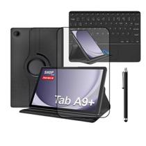 Kit Capa Com Teclado + Película De Vidro + Caneta Touch Para Tablet Galaxy Tab A9 Plus