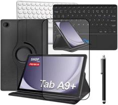 Kit Capa Com Teclado + Película De Vidro + Caneta Touch Para Tablet Galaxy Tab A9 Plus