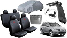 Kit Capa Completa Outlander 2001 a 2006 + Capa de Cobertura e Limpador de Vidros Automotivos