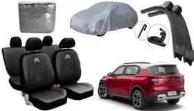 Kit Capa Completo para C3 Aircross 2021 a 2024: Limpador, Capa de Couro e Cobertura Resistente Kit Capa Completo para C3 Aircross 2021 a 2024: Limpador, Capa de Couro e Cobertura Resistente