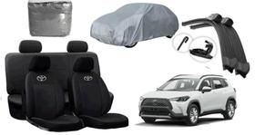 Kit Capa Corolla Cross 19-24 com Capa de Cobrir e Limpador de Parabrisa