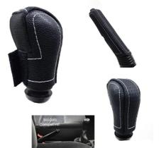 Kit Capa Couro Câmbio Manual e Alavanca Freio de Mão Renault Captur Sandero Logan Megane Duster Kit Capa Couro Câmbio Manual e Alavanca Freio de Mão Renault Captur Sandero Logan Megane Duster