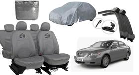 Kit capa couro Camry + cobertura externa + limpador top
