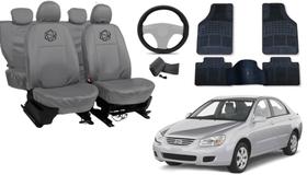 Kit capa couro Cerato 2003 a 2008 + tapete de luxo