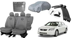 Kit capa couro cinza Acord 00-12 + limpador brinde Kit capa couro cinza Acord 00-12 + limpador brinde