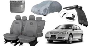 Kit capa couro cinza Astra + limpador grátis Kit capa couro cinza Astra + limpador grátis