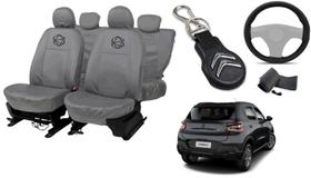 Kit capa couro cinza C3 Fell Pack 21-24 + chaveiro Kit capa couro cinza C3 Fell Pack 21-24 + chaveiro