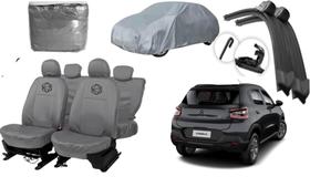 Kit capa couro cinza C3 Fell Pack 21-24 + limpador Kit capa couro cinza C3 Fell Pack 21-24 + limpador