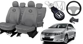 Kit capa couro City 09-16 + estilo + volante incluso Kit capa couro City 09-16 + estilo + volante incluso