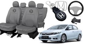 Kit capa couro Civic 11-17 +proteção +conforto