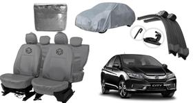 Kit capa couro com proteção + limpador parabrisa City Kit capa couro com proteção + limpador parabrisa City