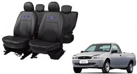 Kit capa couro Courier 00-13 proteção sujeira líquidos fortes