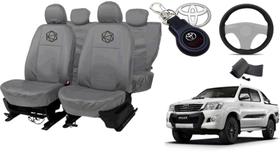 Kit capa couro Hilux 16-19 com brinde incrível