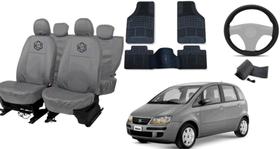 Kit capa couro idea proteção + volante e tapete