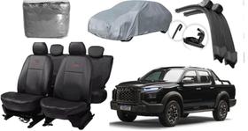 Kit capa couro Jac Hunter 2019 a 2024 + limpador premium
