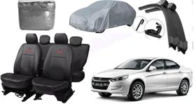 Kit capa couro Jac J5 2011 a 2018 + capa de cobrir + limpador Kit capa couro Jac J5 2011 a 2018 + capa de cobrir + limpador