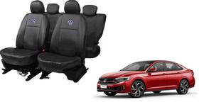 Kit capa couro Jetta 20-23 proteção completa rasgo e líquidos