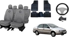 Kit capa couro Marea 96-07 + toque macio + volante
