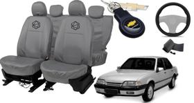 Kit capa couro Monza 91-96 + chaveiro + conforto total