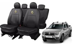 Kit capa couro Oroch 2010-2017 proteção contra sujeira e líquidos