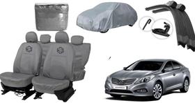 Kit capa couro p/ Azera + brinde capa cobrir carro