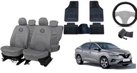 Kit capa couro p/ Logan 17-23 + toque esportivo Kit capa couro p/ Logan 17-23 + toque esportivo