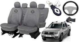 Kit capa couro p/ Oroch + volante + chave funcional Kit capa couro p/ Oroch + volante + chave funcional