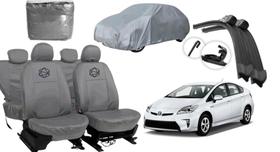 Kit capa couro p/ Prius + limpador e capa resistente