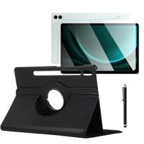 Kit Capa Couro + Película + Caneta Touch Para Galaxy Tab S9 FE