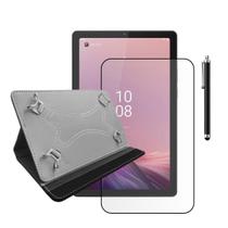 Kit Capa Couro + Película Hydrogel + Caneta Para Tablet Le-novo M9
