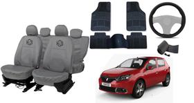 Kit capa couro Sandero 17-23 conforto e proteção Kit capa couro Sandero 17-23 conforto e proteção