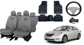 Kit capa couro + tapete Sonata durável e estiloso