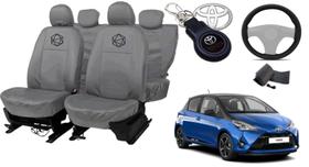 Kit capa couro Yaris 12-18 + volante + proteção total Kit capa couro Yaris 12-18 + volante + proteção total