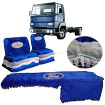 Kit Capa De Banco E Painel Chinil ul Logo Ford Cargo 02 08