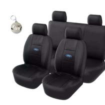 kit capa de banco em couro preto para Ford Ka 2003