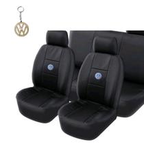 kit capa de banco em couro preto para golf mk3 98