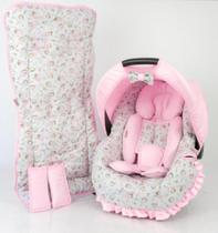 Kit capa de bebê conforto+carrinho+redutor para maxi cosi
